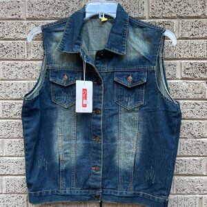 Current Denim Vest NWT 4XL